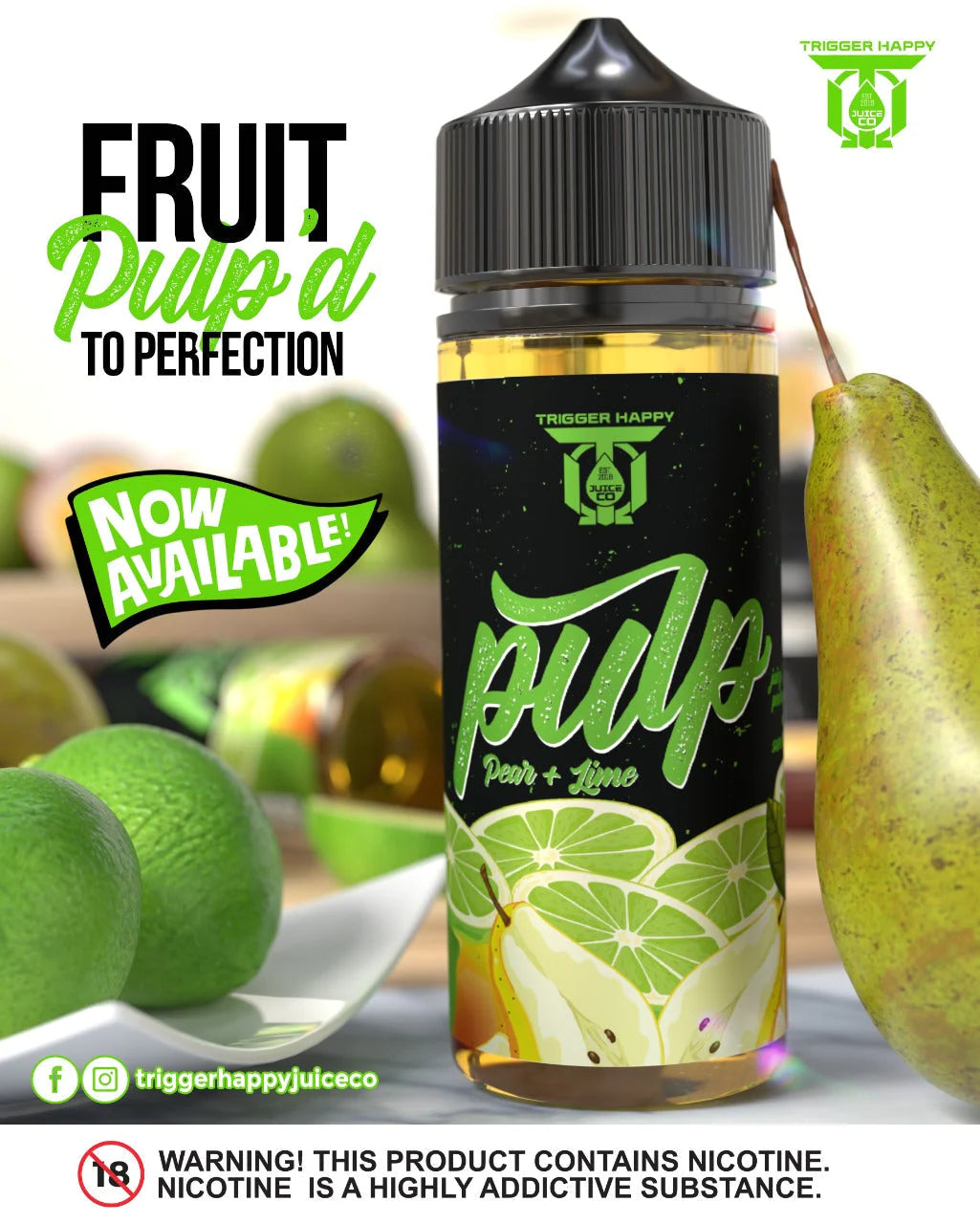 Pulp Pear and Lime salt nic 30ml – Satovape