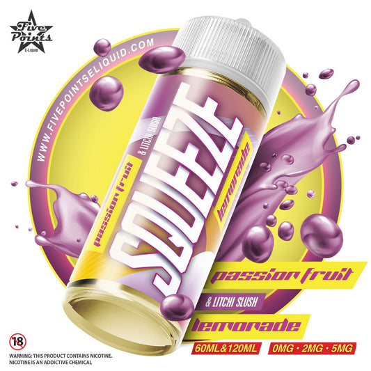 Five points Squeeze Passionfruit and lychee slush 120ml 2.5mg